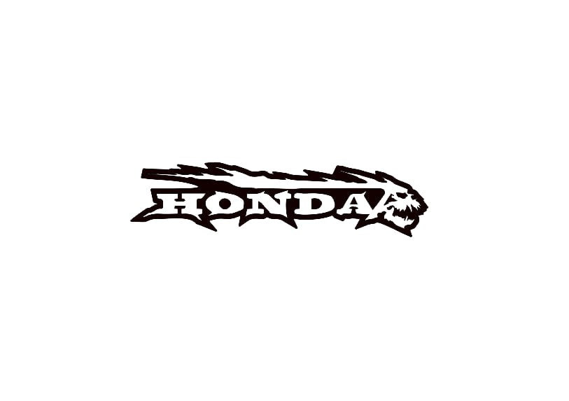 Honda Radiator grille emblem with Honda logo Honda emblems decoinfabric BLACK WHITE