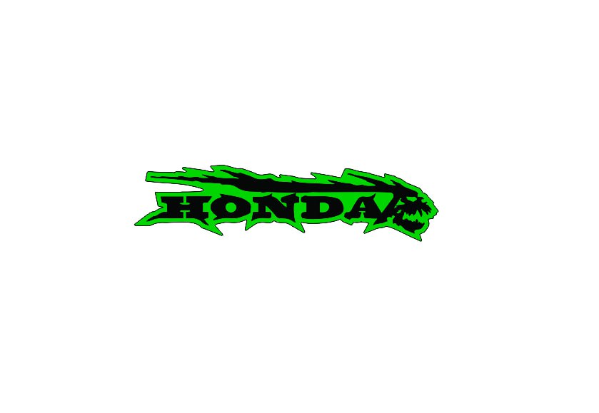 Honda Emblem & Badges set with Honda logo Honda emblems decoinfabric GREEN BLACK