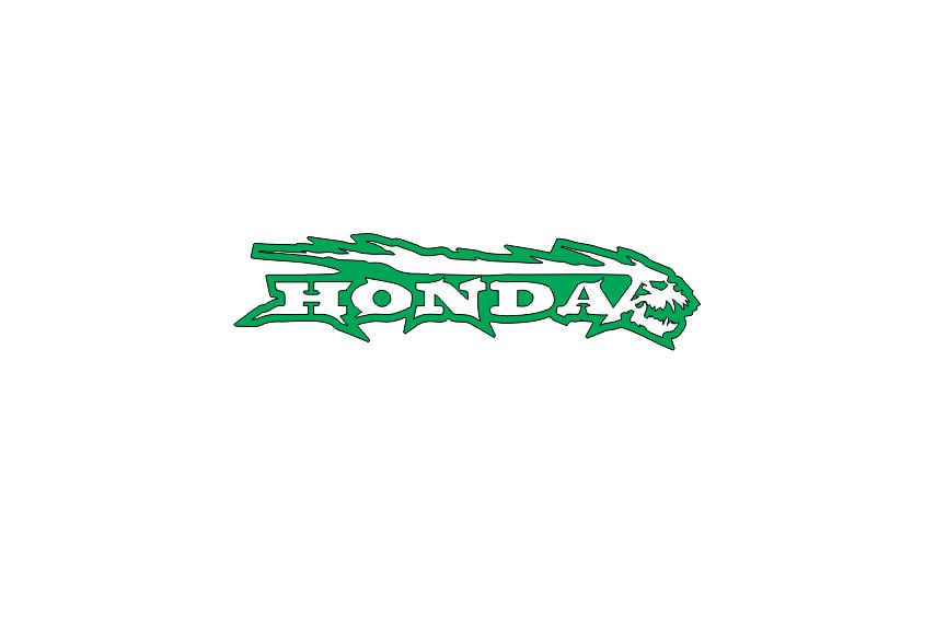 Honda Emblem & Badges set with Honda logo Honda emblems decoinfabric GREEN WHITE