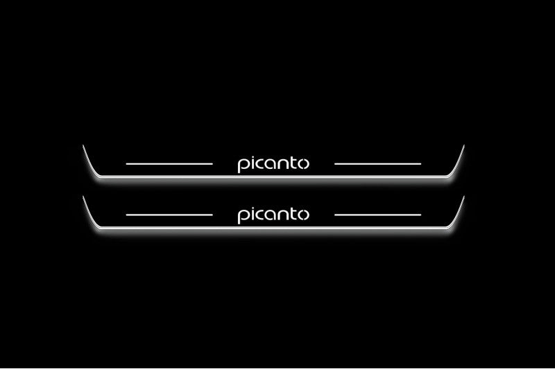 KIA Picanto III 2017+ Car Light Sill With Logo Picanto