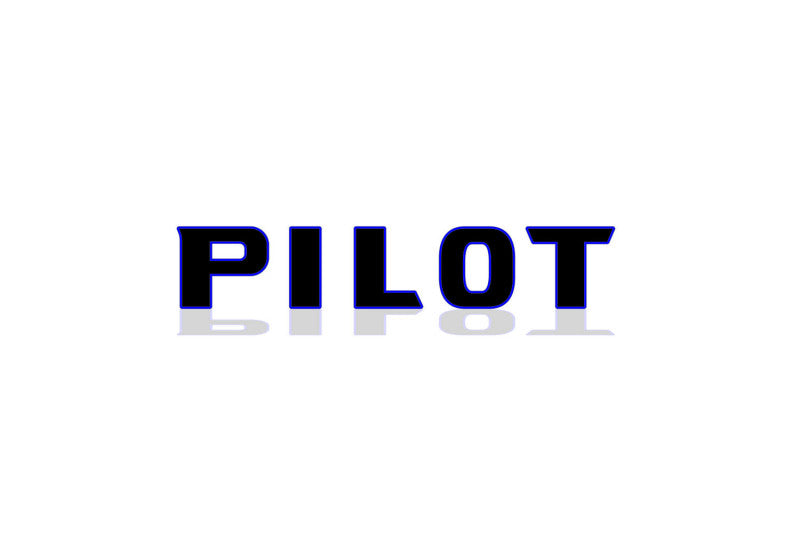 Honda Pilot III 2016-2023 tailgate trunk rear 3D emblem with Pilot logo (type MIXT) Honda emblems decoinfabric