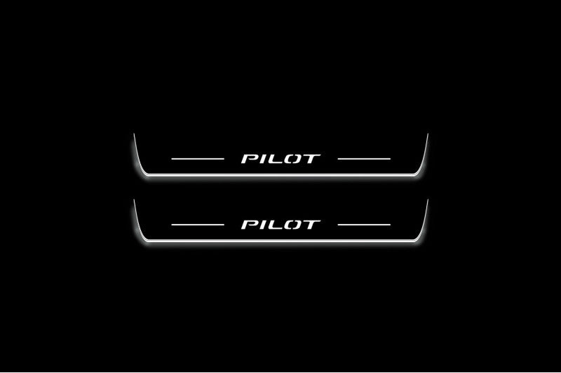 Honda Pilot III 2016-2023 LED Door Sills PRO With Logo Pilot