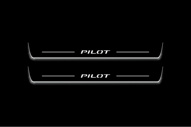 Honda Pilot III 2016-2023 LED Door Sills PRO With Logo Pilot