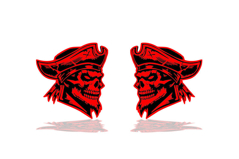 Emblem & Badges set with Pirate logo Custom design emblems decoinfabric