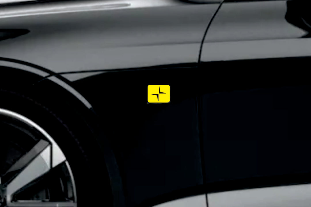 Polestar emblem for fenders with Polestar logo (type MIXT) Var. 1 Fender decoinfabric