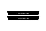 Porsche Cayenne II 2010-2017 Led Door Sill Pro With Logo Porsche (Premium Painting) Porsche Led Door Sills PRO opdesign
