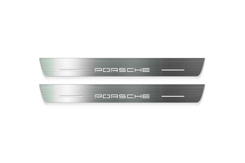 Porsche Cayenne Coupe illuminated door sills with logo Porsche