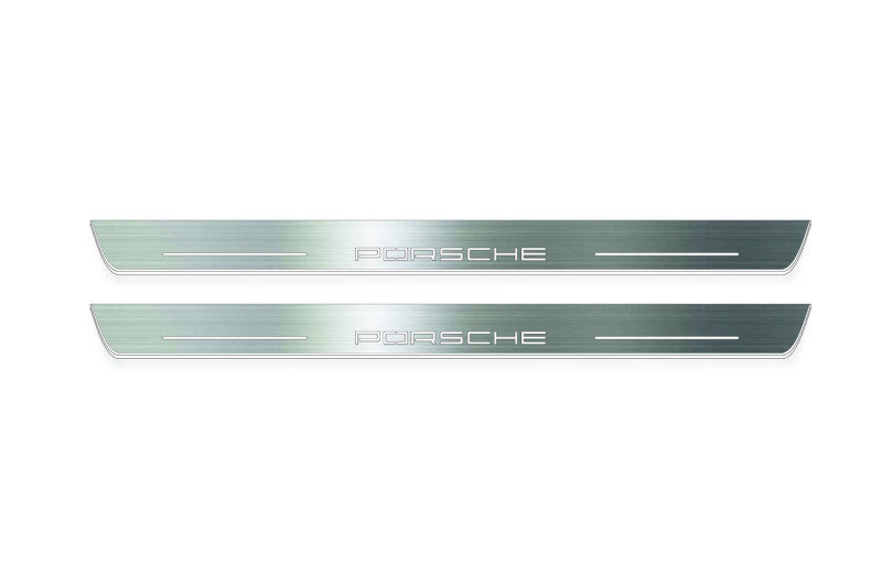 Porsche Cayenne III 2017+ illuminated door sills with logo Porsche