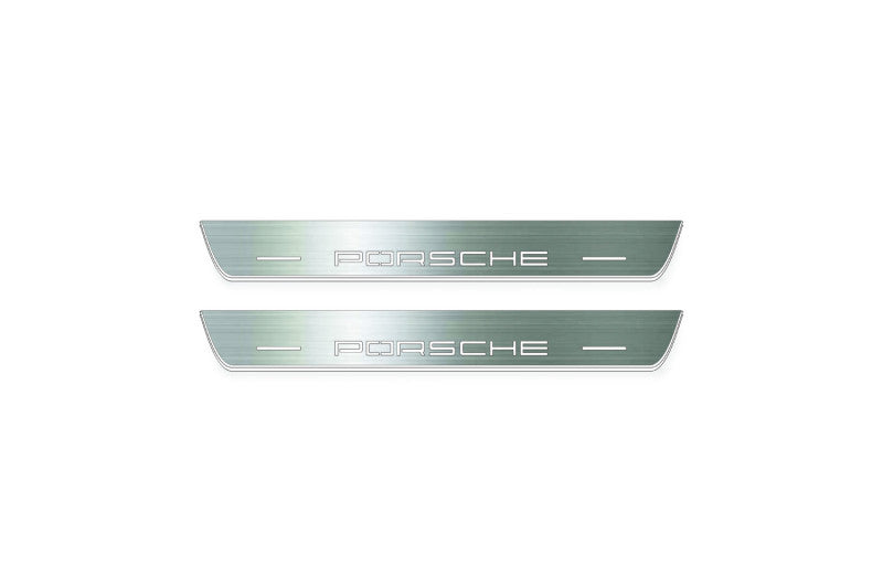 Porsche Cayenne III 2017+ illuminated door sills with logo Porsche