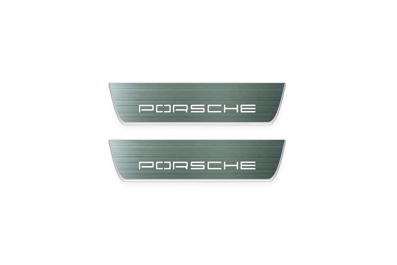 Porsche Cayenne Coupe illuminated door sills with logo Porsche