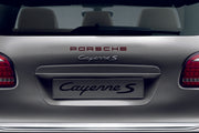 Porsche tailgate trunk rear 3D emblem with Porsche logo (type MIXT)