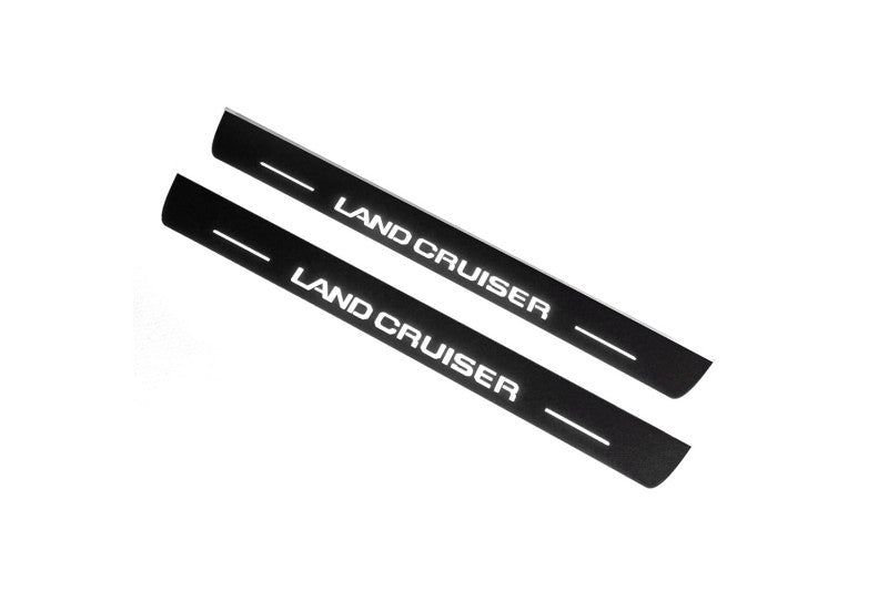 Toyota Prado 250 2023+ Auto Door Sill Plates With Logo Land Cruiser