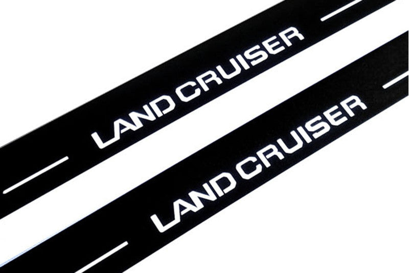 Toyota Prado 250 2023+ Auto Door Sill Plates With Logo Land Cruiser