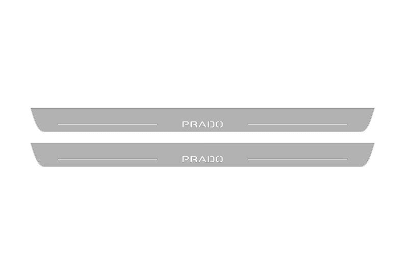 Toyota Prado 120 2002-2009 Led Sill Plates With Logo Prado Toyota Led Door Sills opdesign