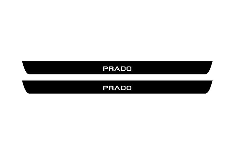 Toyota Prado 120 2002-2009 Led Door Sill Pro With Logo Prado (Premium Painting) Toyota Led Door Sills PRO opdesign
