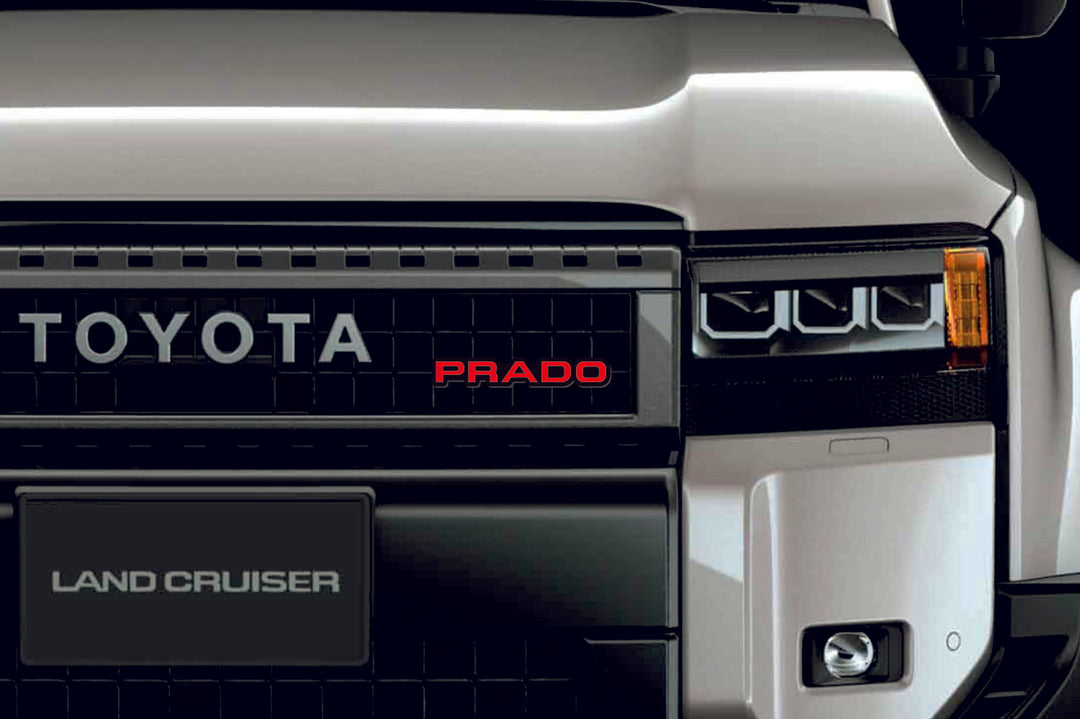 Toyota Emblem & Badge Set - Grille and Tailgate Prado 250 logo Toyota emblems decoinfabric