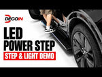 Load and play video in Gallery viewer, Product demonstration: Electric Running Board with Multicolor LED Edge: In-Use Demo