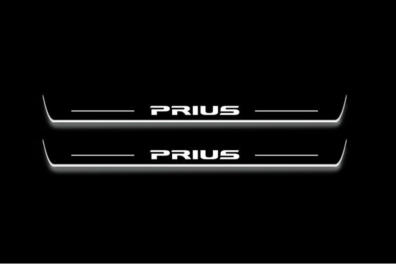 Toyota Prius III 2009-2015 LED Door Sill With Logo Prius Toyota Led Door Sills opdesign