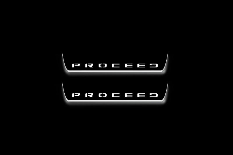 KIA Proceed III 2018+ Auto Door Sill Plates With Logo Proceed