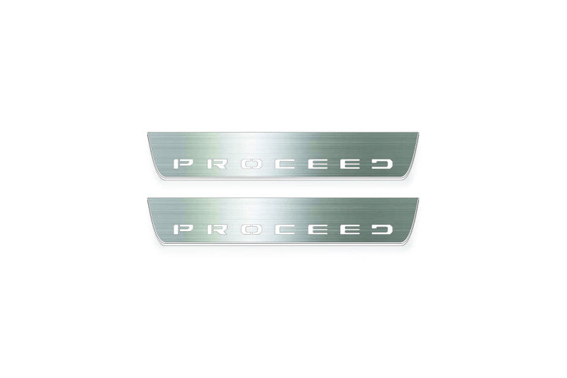 KIA Proceed III 2018+ Auto Door Sill Plates With Logo Proceed