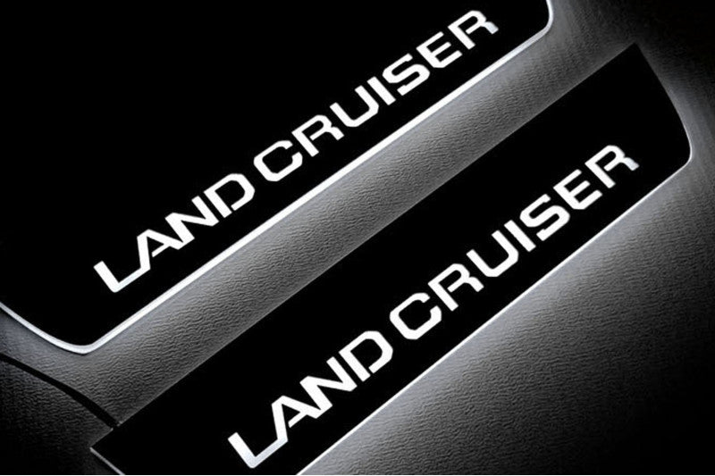 Toyota Prado 250 2023+ Auto Door Sill Plates With Logo Land Cruiser