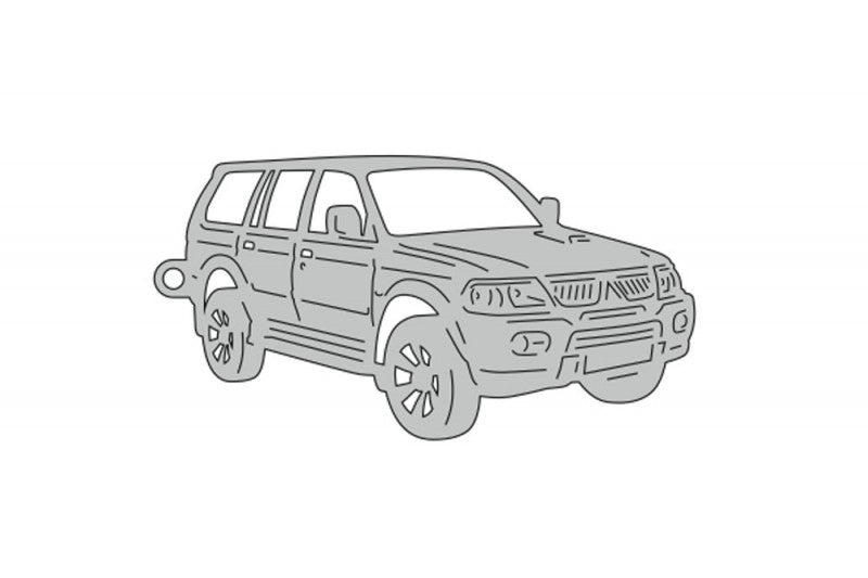 Car Keychain for Mitsubishi Pajero Sport I 2005-2009 (type 3D) Keychains opdesign