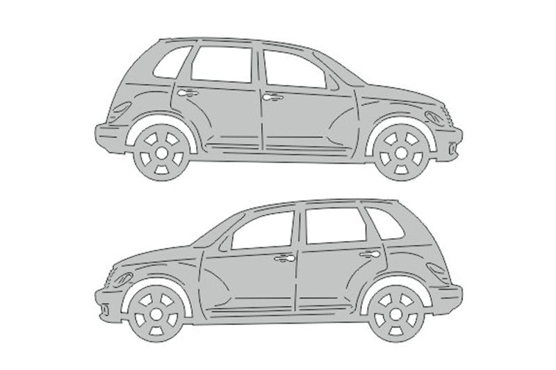 Chrysler PT Cruiser (2000-2010) Floor Mat Emblem Set – Stainless Steel Badges Car Mats Badges Decoin