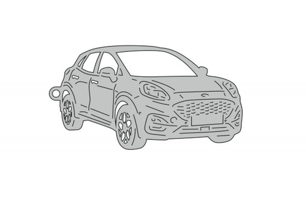 Car Keychain for Ford Puma 2019+ (type 3D) - decoinfabric