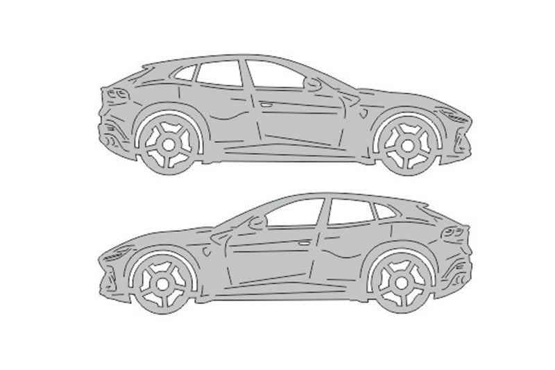 Ferrari Purosangue (2023+) Floor Mat Emblem Set – Stainless Steel Badges Car Mats Badges Decoin