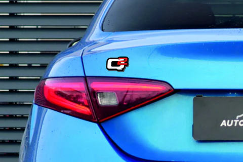 Alfa Romeo tailgate trunk rear emblem with Q2 logo Jeep emblems decoinfabric