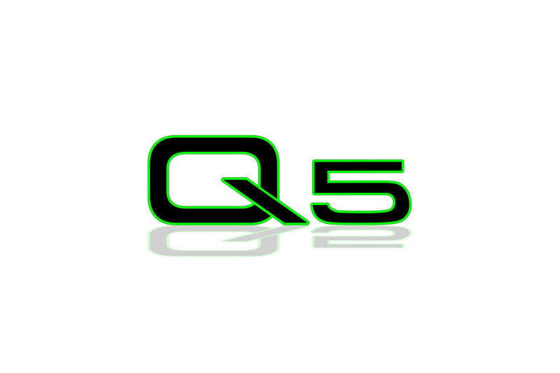Audi tailgate trunk rear 3D emblem with Q5 logo (type MIXT) Audi emblems decoinfabric