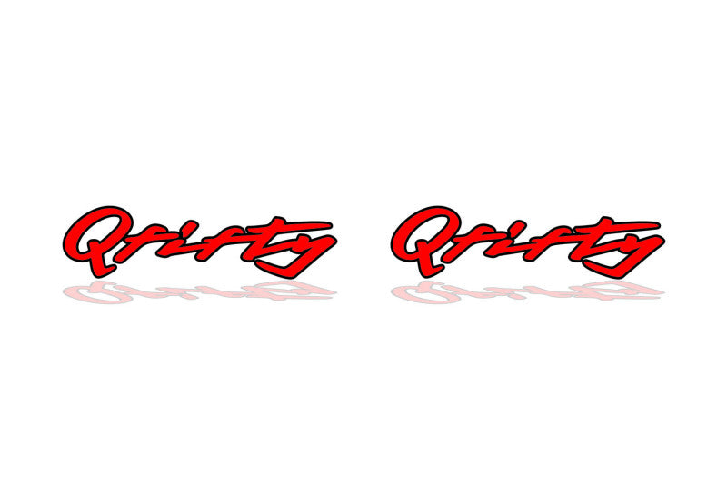 Infiniti 3D emblem for fenders with QFifty logo (type MIXT) Infiniti emblems decoinfabric