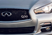 Infiniti Illuminated LED Radiator Grille Emblems and Badges with Q50 logo Infiniti Led Emblems decoinfabric