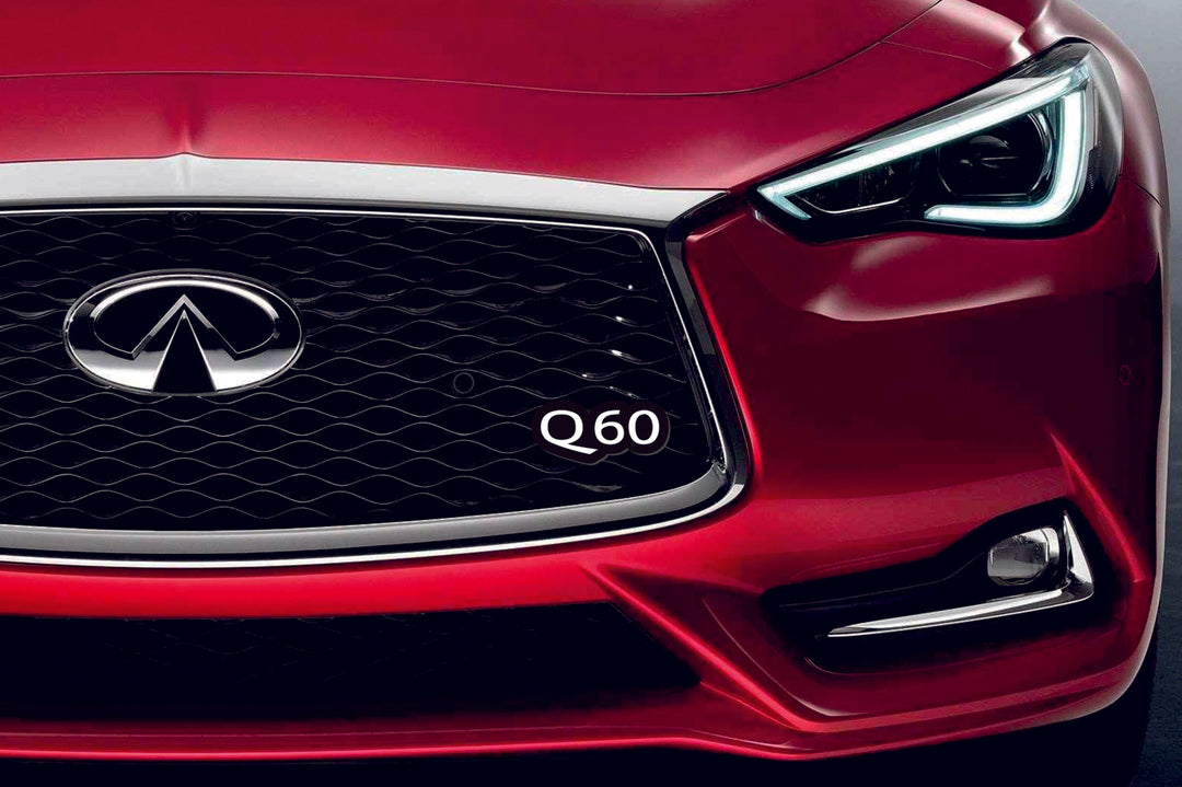 Infiniti Illuminated LED Radiator Grille Emblems and Badges with Q60 II logo Infiniti Led Emblems decoinfabric