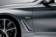 Infiniti 3D emblem for fenders with QSixty logo (type MIXT)