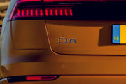 Audi tailgate trunk rear 3D emblem with Q8 logo (type MIXT)