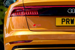 Wczytaj zdjęcie w przeglądarce galerii, Audi tailgate trunk rear 3D emblem with Q8 logo (type MIXT) Var. 2 — photo 2
