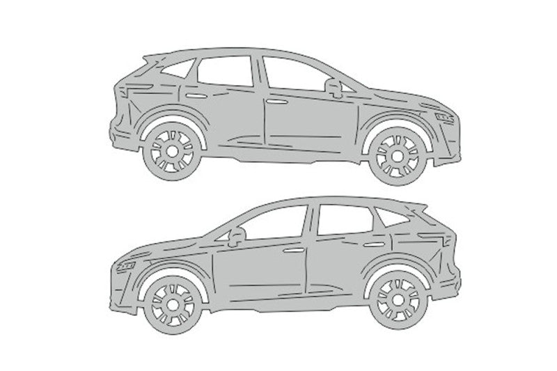 Nissan Qashqai III (2021+) Floor Mat Emblem Set – Stainless Steel Badges Car Mats Badges Decoin