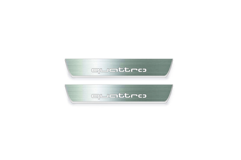 Audi A6 C7 2011-2018 LED Door Sills PRO With Logo Quattro
