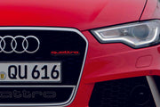 Audi Illuminated LED Radiator Grille Emblems and Badges with Quattro logo Audi Led emblems decoinfabric