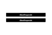 Maserati Quattroporte VI 2013+ Led Door Sill Pro With Logo Quattroporte (Premium Painting) Maserati Led Door Sills PRO opdesign