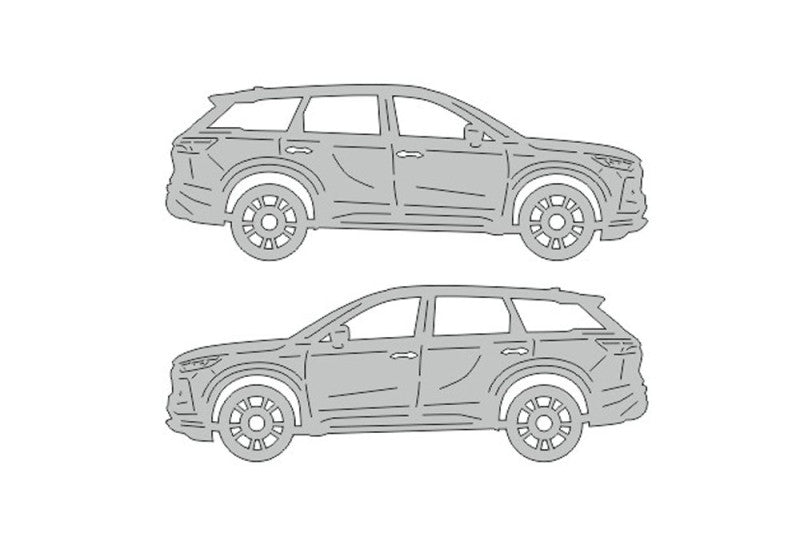 Infiniti QX60 II (2021+) Floor Mat Emblem Set – Stainless Steel Badges Car Mats Badges Decoin