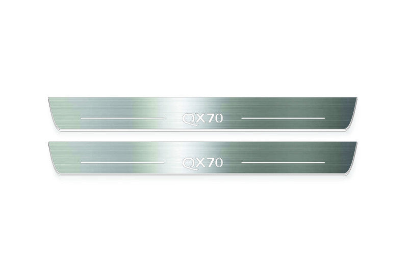 Infiniti QX70 (FX) 2008+ Led Door Sills With Logo QX70