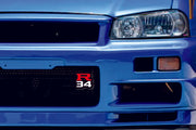 Nissan Illuminated LED Radiator Grille Emblems and Badges with R34 (type 1) logo Nissan Led Emblems decoinfabric