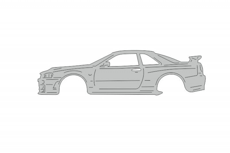 Keychain Bottle Opener for Nissan Skyline R34 2D 1998-2002 Keychains opdesign