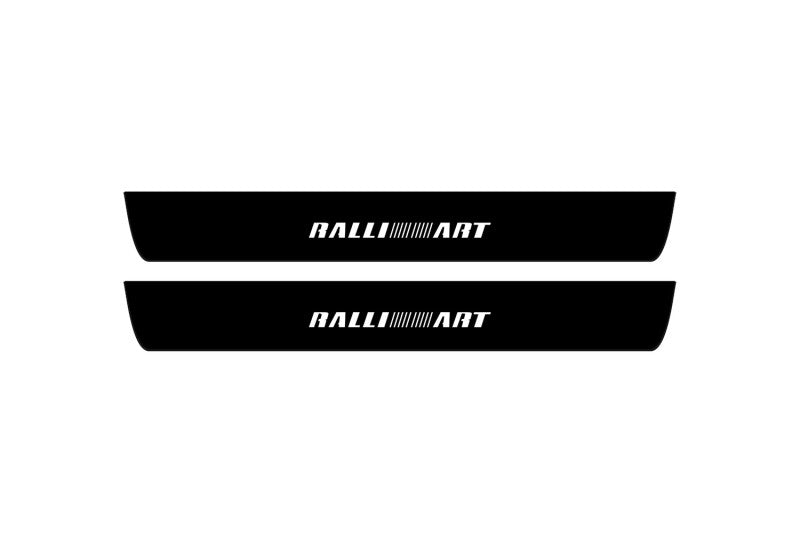 Mitsubishi Lancer X 2007-2017 Led Door Sill Pro With Logo Ralliart (Premium Painting)