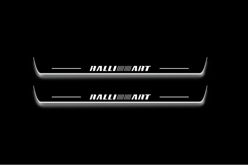 Mitsubishi Outlander II 2007-2012 Door Sill Lights With Logo RalliArt