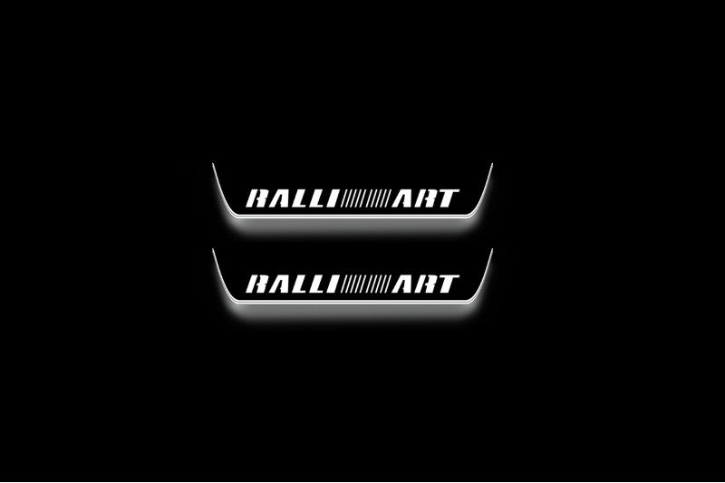 Mitsubishi Outlander II 2007-2012 Door Sill Lights With Logo RalliArt