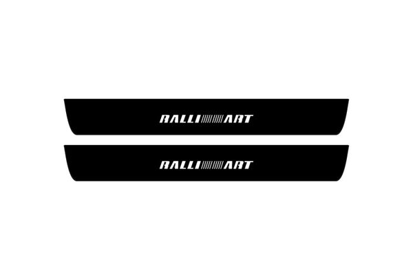 Mitsubishi Lancer X 2007-2017 Led Door Sill Pro With Logo Ralliart (Premium Painting)