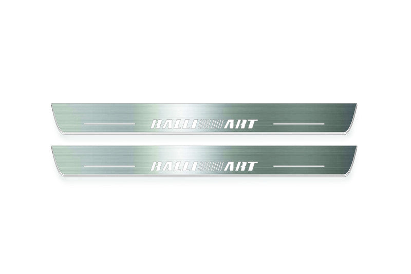 Mitsubishi Outlander II 2007-2012 Door Sill Lights With Logo RalliArt